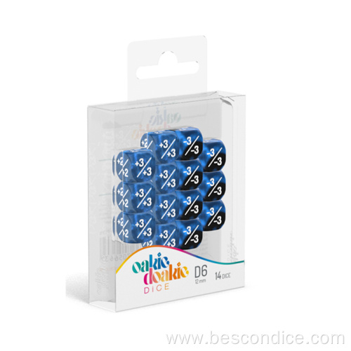 Personalize Clear Dice Vinyl Box Packing